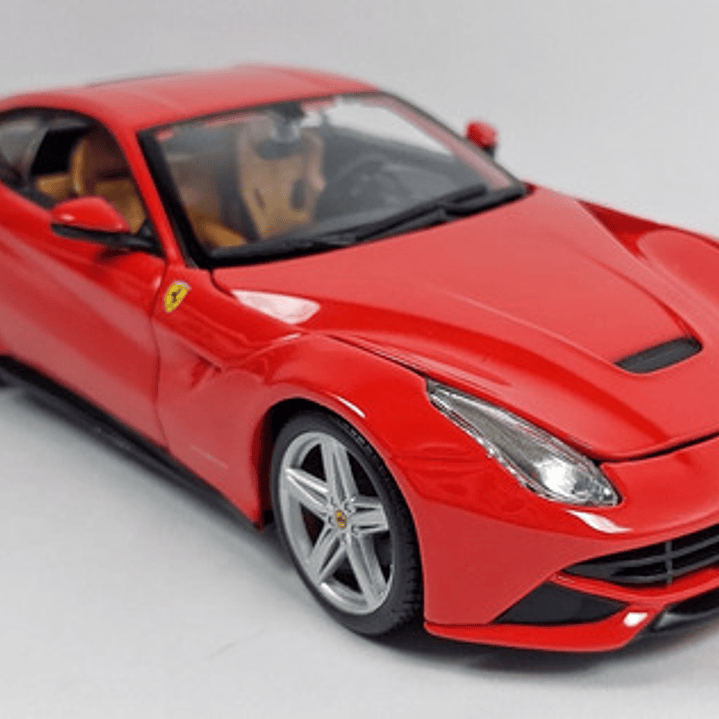 Ferrari F12 Berlinetta RINES NEGROS, Escala 1/24, Marca Burago 7