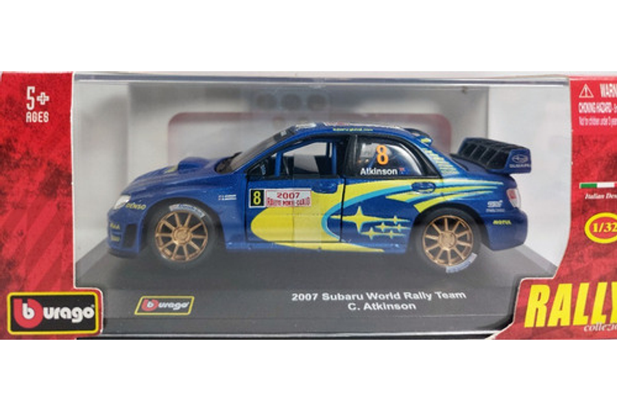 Subaru Impreza Wrc 2007  .  Escala 1/32, Marca Burago