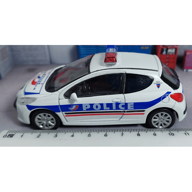 Peugeot 207 De Policia , Escala 1/36