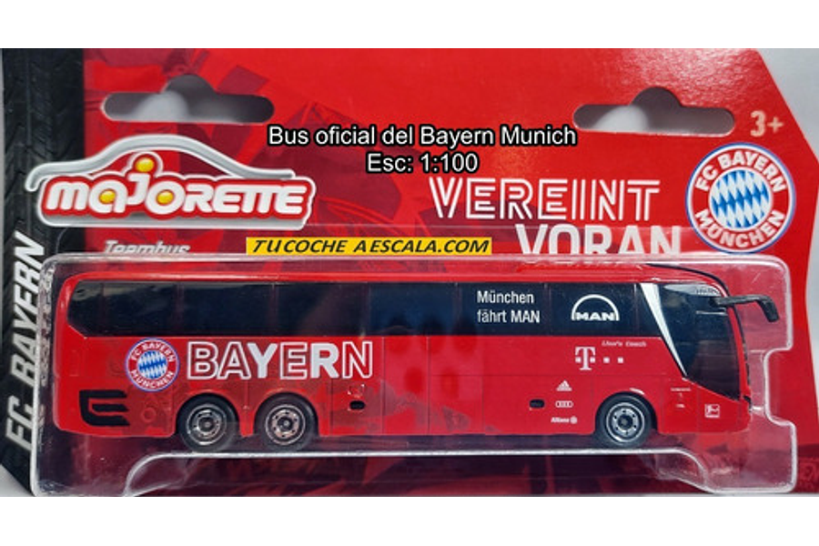 Bus Oficial Bayern Munich a Escala Marca Majorette  