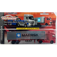 Mercedes Benz Actros Trailer Escala Coleccion Majorette