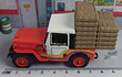 Jeep Cj 3 Cafetero Yipao, Carro A Escala 1/43 Marca Ixo
