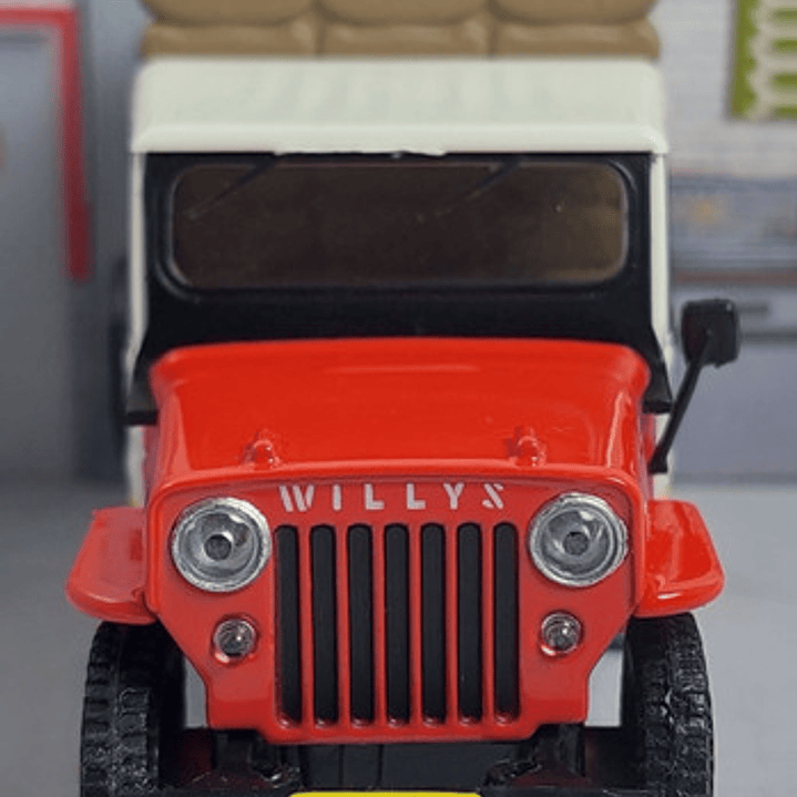 Jeep Cj 3 Cafetero Yipao, Carro A Escala 1/43 Marca Ixo 3
