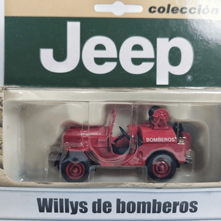 Jeep WILLYS De Bomberos , Carro A Escala 1/43 Marca Ixo 2
