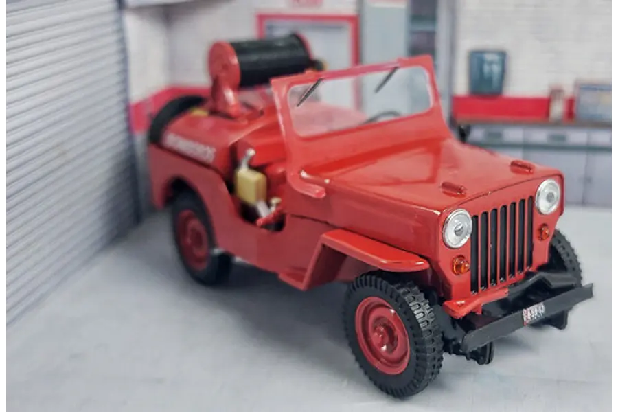Jeep WILLYS De Bomberos Escala 1/43 Marca Ixo