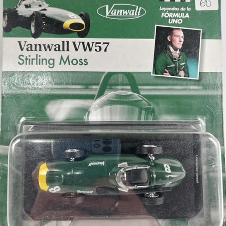F1 Stirling Moss, Vanwall Vw57 1957 Carro A Escala 1/43 Colección 5