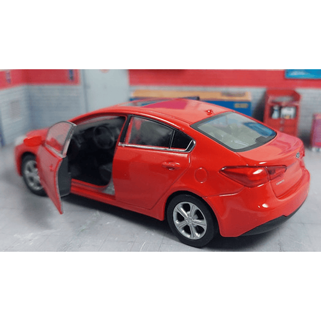 Kia Cerato Rojo Carro A Escala 1/36 Marca Welly