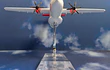 Avión Atr 600 ,avianca  Escala 1/400, 16cm Con Base.