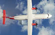Avión Atr 600 ,avianca  Escala 1/400, 16cm Con Base.