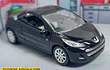 Peugeot 207cc negro , Escala 1/64, Marca Norev 