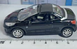 Peugeot 207cc negro , Escala 1/64, Marca Norev 