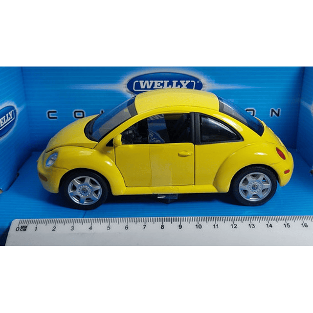 Volkswagen New Beetle, Escala 1/24, marca welly