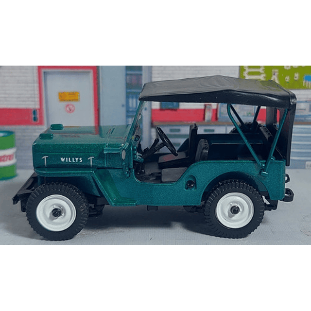 Jeep Willys Cj3b, Carro A Escala 1/43 Marca Ixo