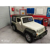 Jeep Wrangler Rubicon Blanco Escala 1/36 Marca Welly