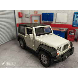 Jeep Wrangler Rubicon Blanco Escala 1/36 Marca Welly