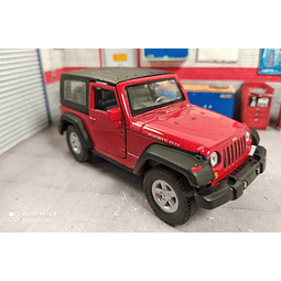 Jeep Wrangler Rubicon Rojo Escala 1/36 Marca Welly