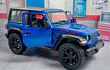 Jeep Wrangler Azul Escala 1/34 Marca Kinsmart