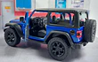 Jeep Wrangler Azul Escala 1/34 Marca Kinsmart