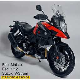 Moto Suzuki V Strom Escala 1/12 De Coleccion Sin Base
