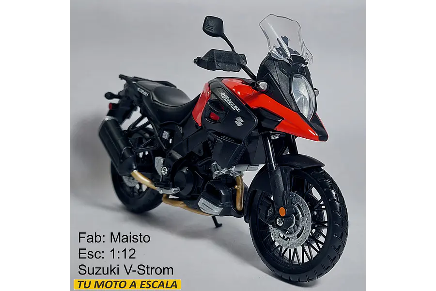 Moto Suzuki V Strom Escala 1/12 De Coleccion Sin Base