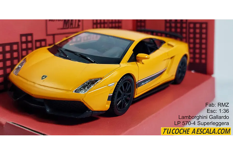 LAMBORGHINI GALLARDO  ESCALA 1/36 ,MARCA RMZ