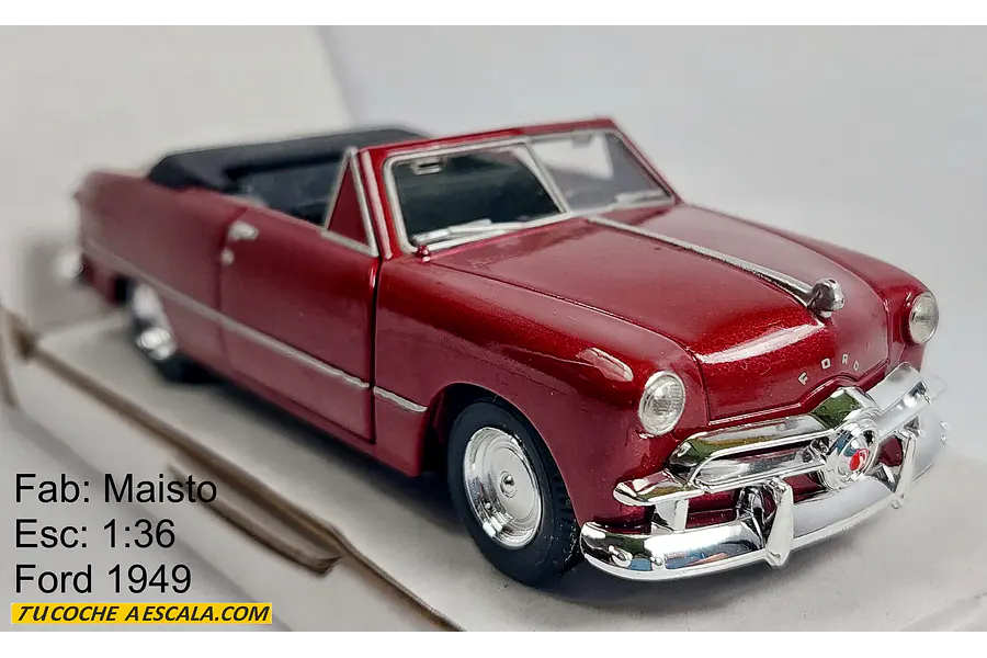 FORD 1949 CONVERTIBLE ESCALA 1/36 MARCA MAISTO
