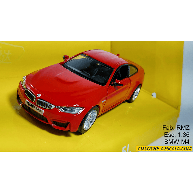 BMW M4 ESCALA 1/36 MARCA RMZ EN CAJA