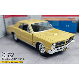 Pontiac Gto 1965 Escala 1:36 Carro De Coleccion  