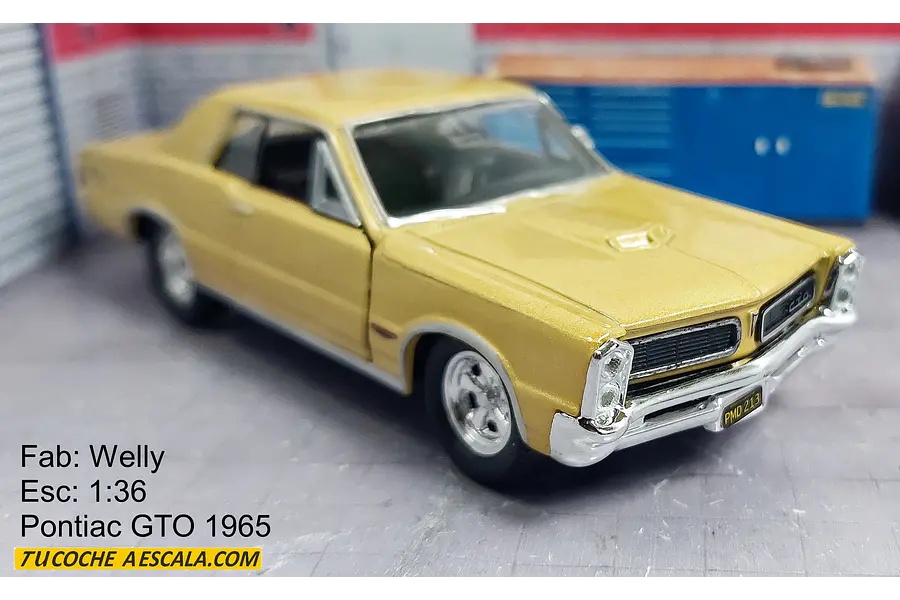Pontiac Gto 1965 Escala 1:36 Carro De Coleccion  