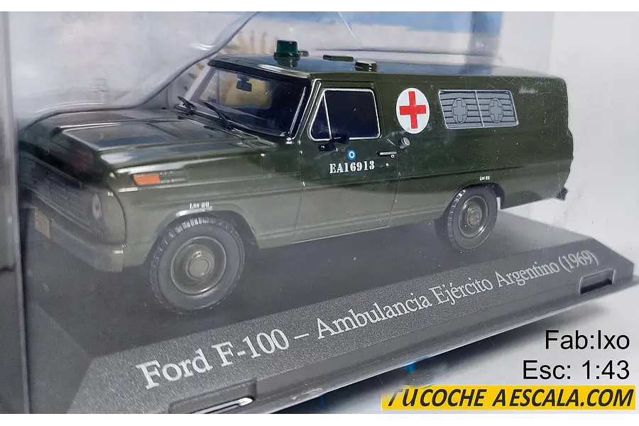Ford F-100 Fuerza Aerea Argentina Carro Escala 1/43 De Colección