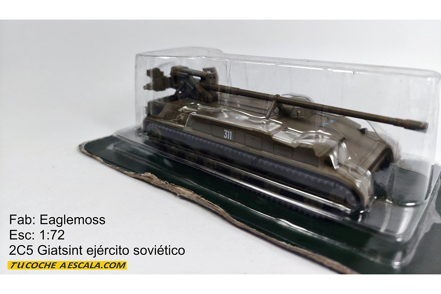 TANQUE 2C5 GIATSINT SOVIETICO ESCALA 1/72 MARCA EAGLEMOSS