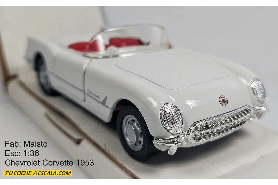 Chevrolet CORVETTE 1953 1-36, marca maisto