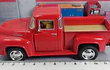 FORD F 100 1956, Escala 1/38 ROJO  De Colección