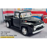 FORD F 100 1956, Escala 1/38 NEGRO  De Colección