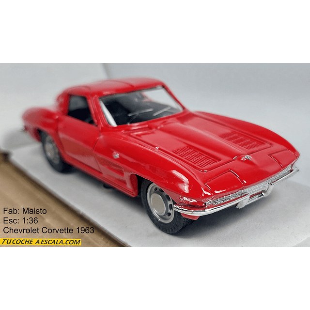 Chevrolet Corvette 1963, Escala 1/38 marca maisto