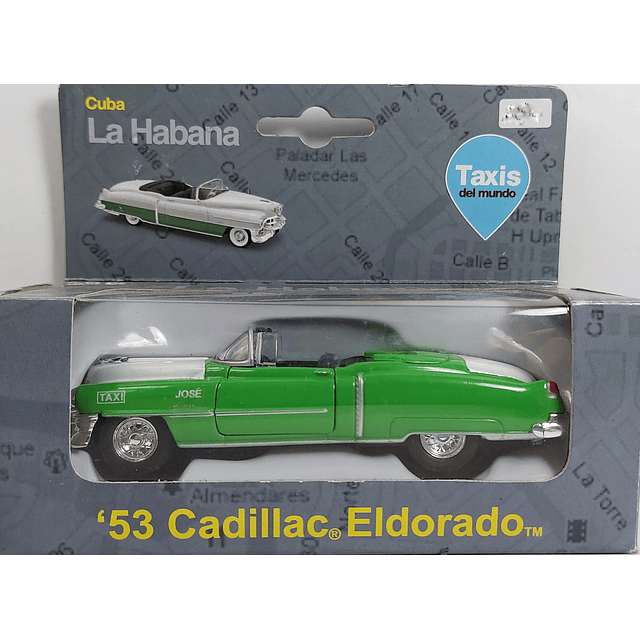 Cadillac Eldorado TAXI DE CUBA Carro A Escala 1/36 De Coleccion 