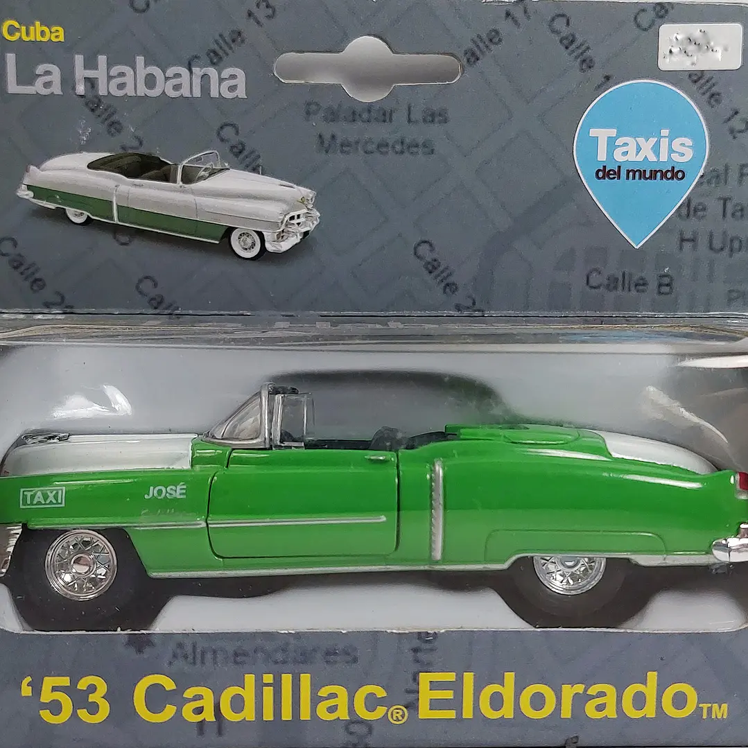 Cadillac Eldorado TAXI DE CUBA Carro A Escala 1/36 De Coleccion  2