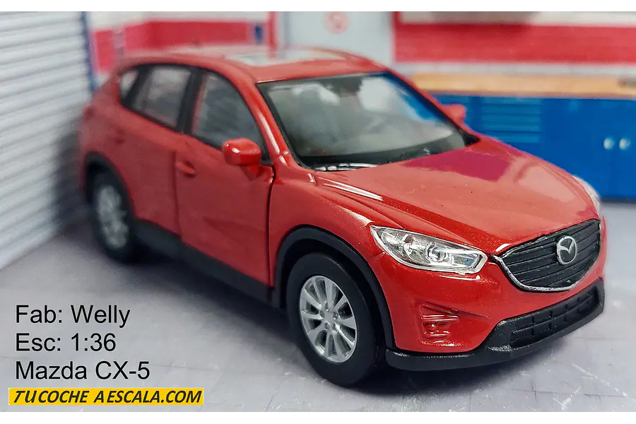 Mazda Cx5 Rojo Carro A Escala 1/36 marca welly