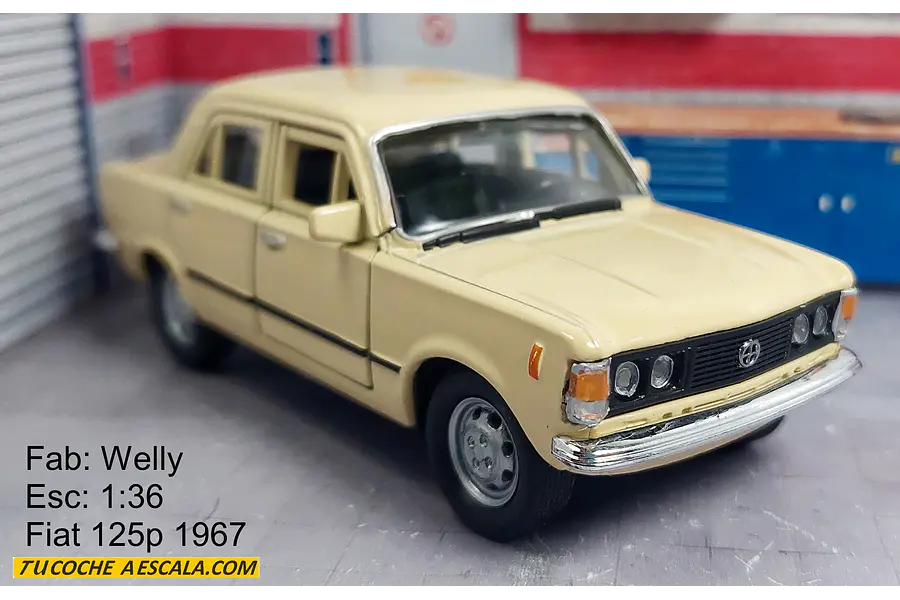 Fiat 125P, 1967 Escala 1/36 , MARCA WELLY
