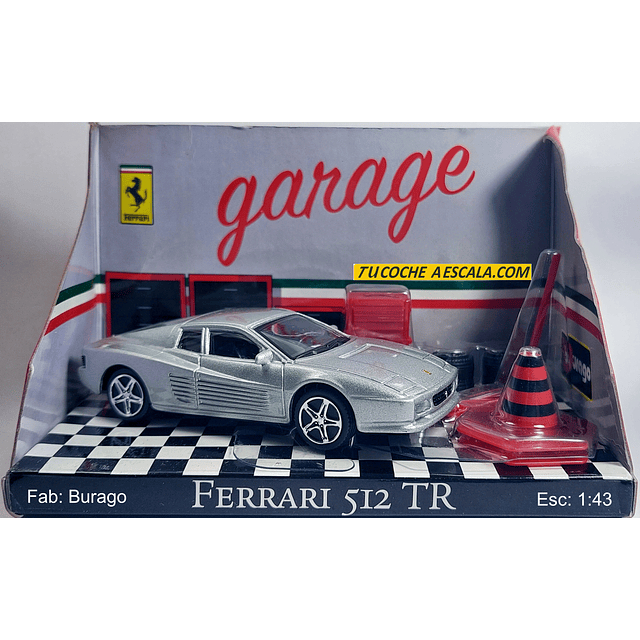 FERRARI 512 TR CON DIORAMA ESCALA 1/43