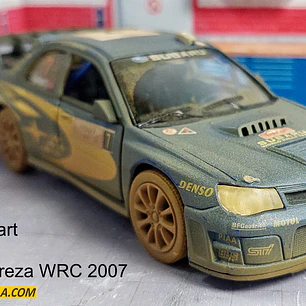 Subaru Impreza Wrc 2007 enbarrado  Escala 1/36, Marca kinsmart
