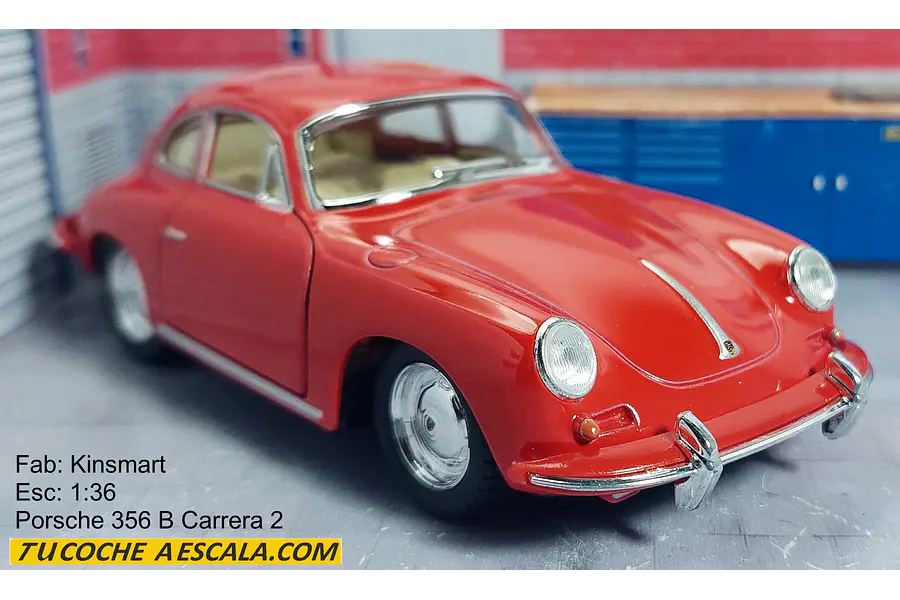 Porsche 356B CARRERA 2 Escala 1:36 Carro De Coleccion  