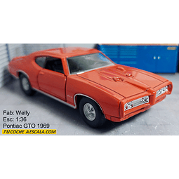 Pontiac Gto 1969 Escala 1:36 Carro De Coleccion