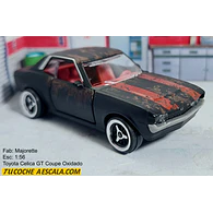  TOYOTA CELICA GT COUPE OXIDADO , Escala 1:56, Marca MAJORETTE