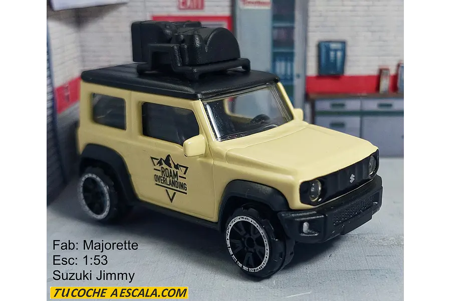SUZUKI JIMNY COLOR CREMA , Escala 1:64, Marca MAJORETTE