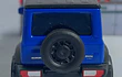 SUZUKI JIMNY azul con lineas , Escala 1:64, Marca MAJORETTE