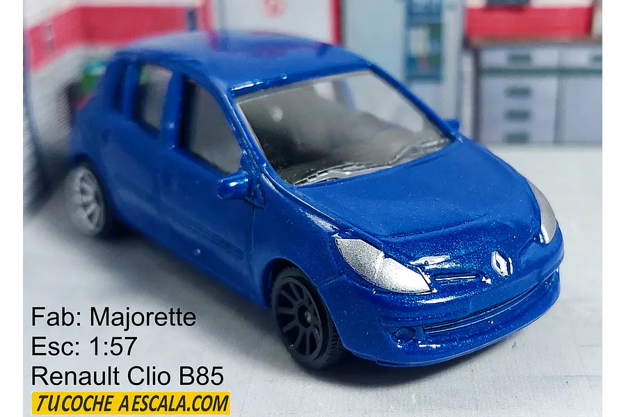 RENAULT CLIO B85, Escala 1:57, Marca MAJORETTE