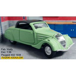 PEUGEOT 402 Marca WELLY , ESCALA 1/36