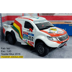 Toyota Hi Lux 2016  Dakar # 352 , Escala 1/43, Marca Ixo