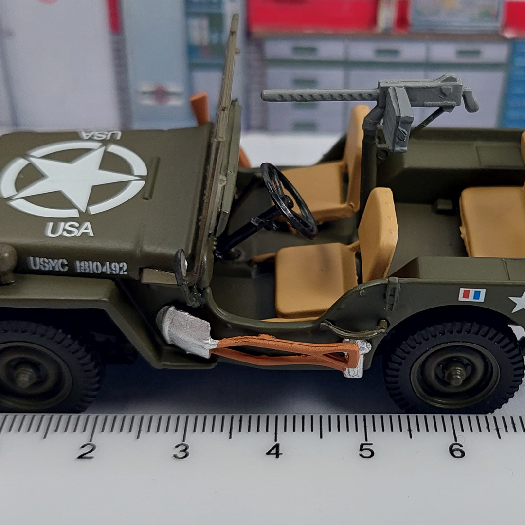 Jeep Willys MB US ARMY MIN GUERRA,  Escala 1/43 Marca Ixo 4